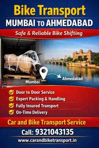 Transport Bike from Mumbai to Ahmedabad 